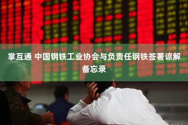 掌互通 中国钢铁工业协会与负责任钢铁签署谅解备忘录